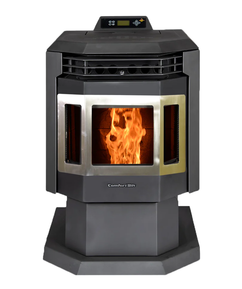 ComfortBilt HP21-SS 2,400 sq. ft. EPA Certified Pellet Stove with Auto Ignition Stainless Steel Trim New
