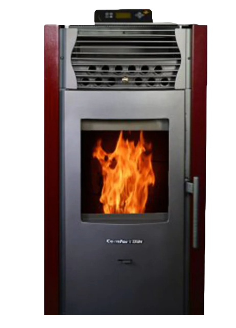 ComfortBilt HP50 2,200 sq. ft. Pellet Stove Auto Ignition 47 lb Hopper Burgundy New