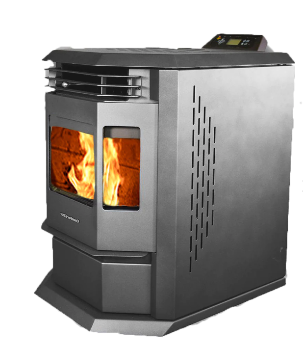 ComfortBilt HP22 2,800 sq. ft. EPA Certified Pellet Stove with Auto Ignition 80 lb Black
