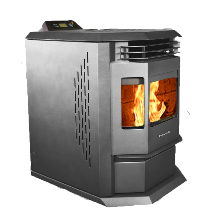 ComfortBilt HP22 2,800 sq. ft. EPA Certified Pellet Stove with Auto Ignition 80 lb Black