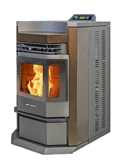 ComfortBilt HP22N- SS 2,800 sq. ft. EPA Certified Pellet Stove with Auto Ignition 80 lb - Golden Brown