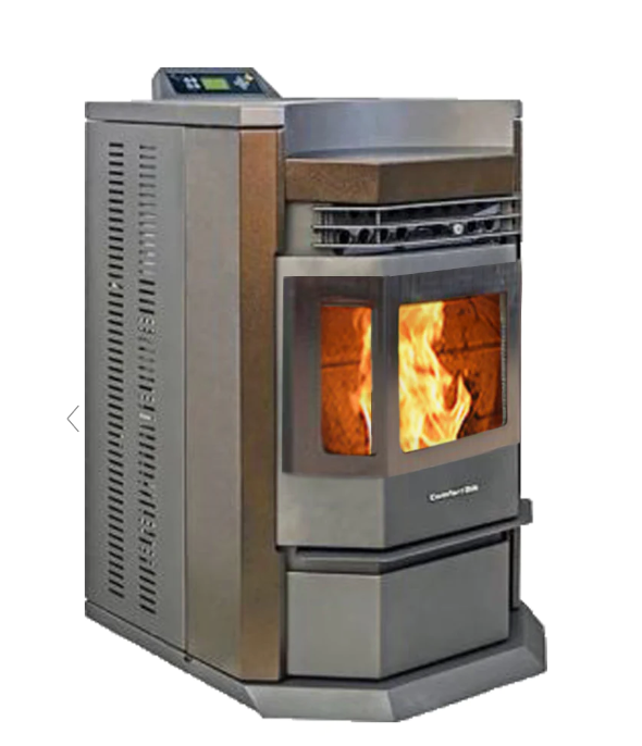 ComfortBilt HP22N- SS 2,800 sq. ft. EPA Certified Pellet Stove with Auto Ignition 80 lb - Golden Brown