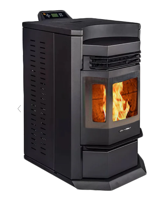 ComfortBilt HP22N-SS 2,800 sq. ft. EPA Certified Pellet Stove with Auto Ignition 80 lb - Black