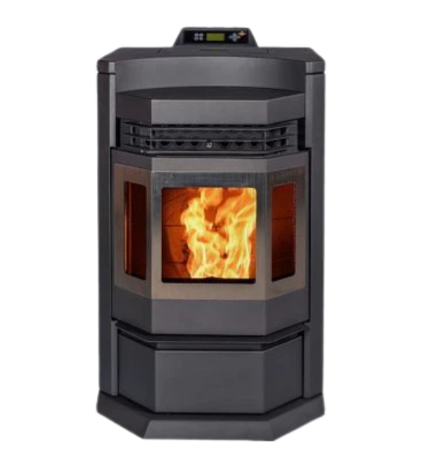 ComfortBilt HP22N-SS 2,800 sq. ft. EPA Certified Pellet Stove with Auto Ignition 80 lb - Black