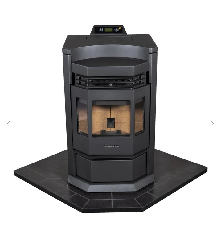 ComfortBilt HP22N 2,800 sq. ft. EPA Certified Pellet Stove with Auto Ignition 80 lb-Black