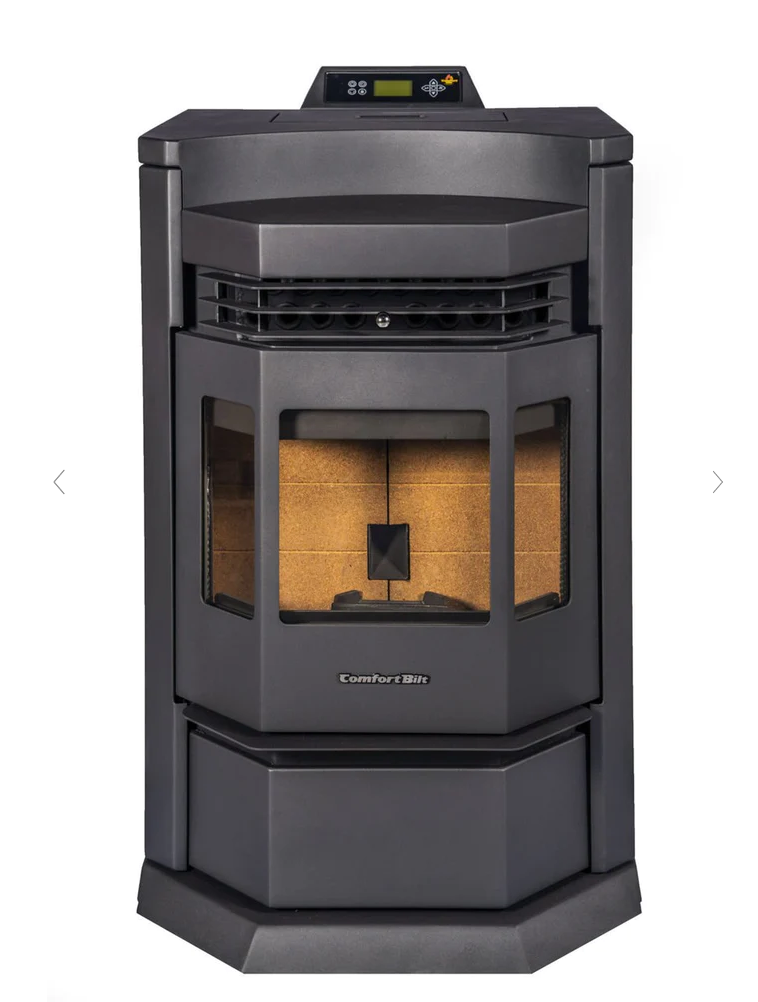 ComfortBilt HP22N 2,800 sq. ft. EPA Certified Pellet Stove with Auto Ignition 80 lb-Black