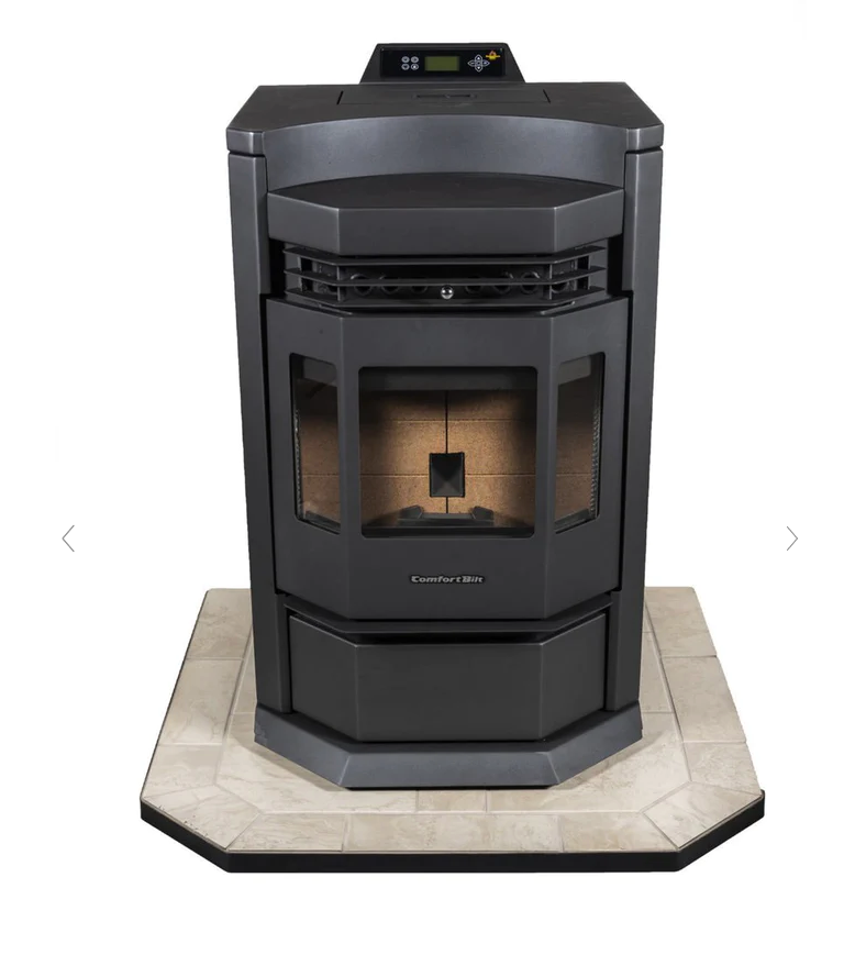 ComfortBilt HP22N 2,800 sq. ft. EPA Certified Pellet Stove with Auto Ignition 80 lb-Black
