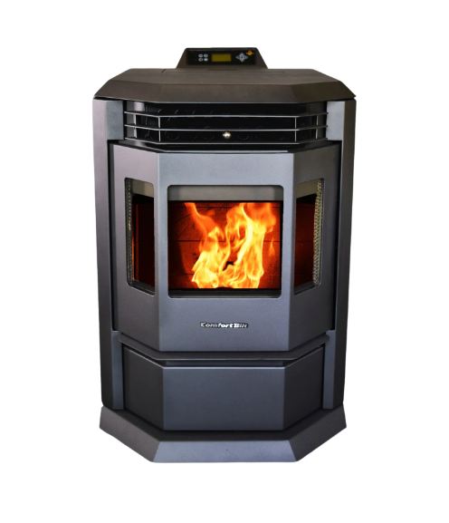 ComfortBilt HP22 2,800 sq. ft. EPA Certified Pellet Stove with Auto Ignition 80 lb Black