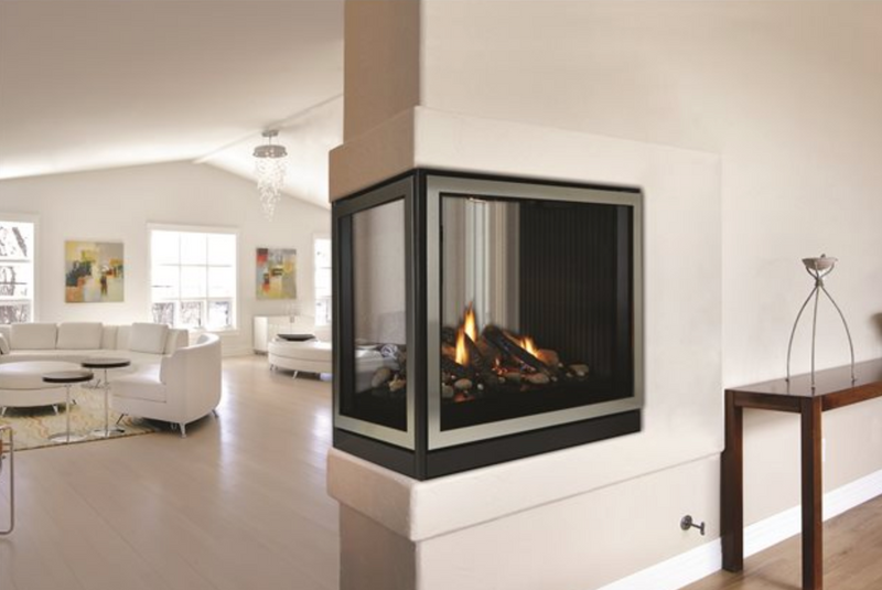 Tahoe 36" Direct-Vent Peninsula and See-Through Premium Fireplace
