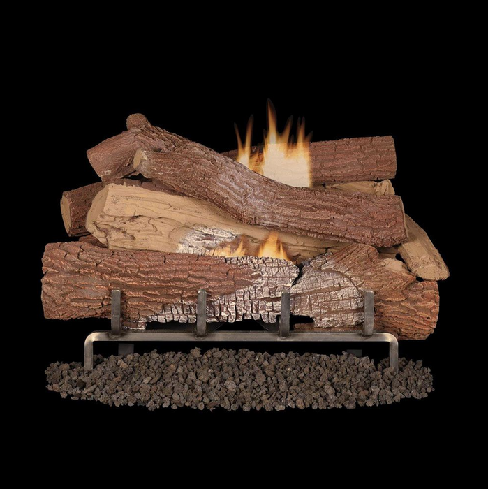 Superior LMFGT-OUT Vent-Free Concrete Giant Timbers Outdoor Gas Log Set - 30-Inch