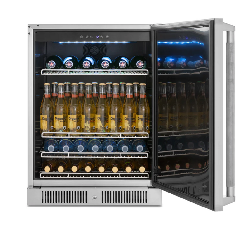 24 in. Under-Counter Fridge with Stainless Steel Door