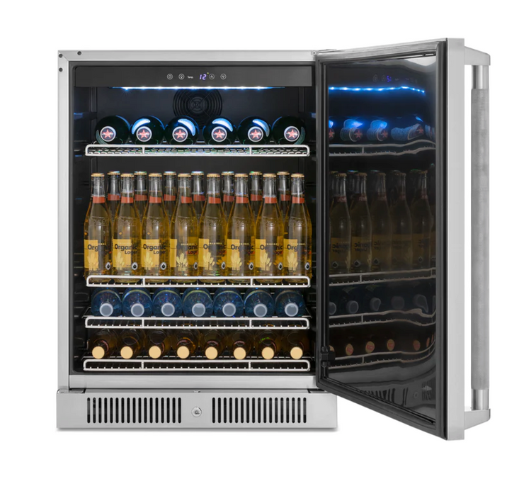 24 in. Under-Counter Fridge with Stainless Steel Door