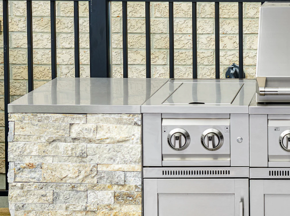 Outdoor Kitchen Signature Series 8 Piece Cabinet Set with Sink Cabinet