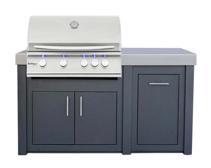 Marvel Signature 62” Island w/ Countertop 32” Summerset Sizzler