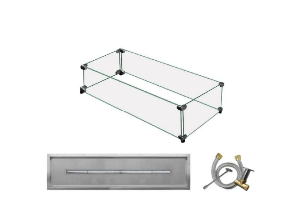 Marvel 55'' Linear Outdoor Fire Table Kit