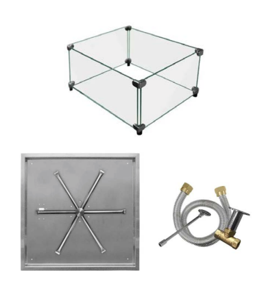 Marvel 42'' Square Outdoor Fire Table