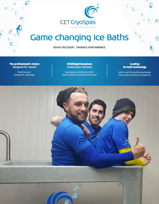 CET Team CryoSpa Sport Ice Baths X2 Cold | 1-8 People