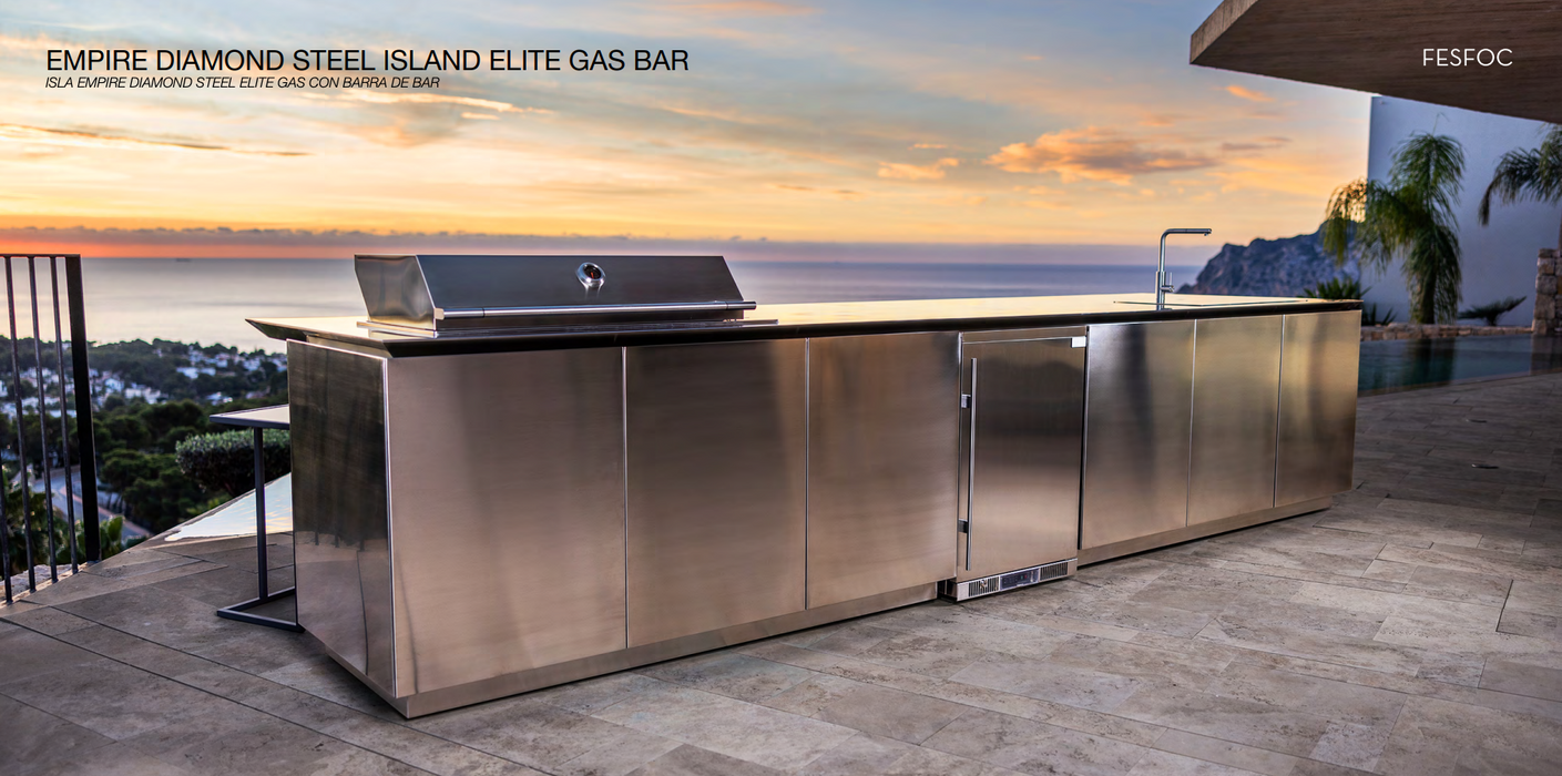 Outdoor Kitchen Empire Diamond Steel