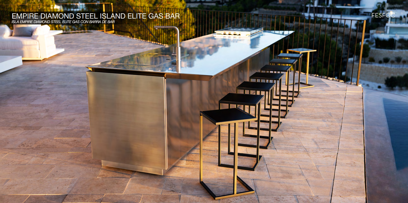 Outdoor Kitchen Empire Diamond Steel