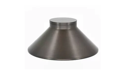 Lumien LAB-040 Brass Path Light Cap, Flat Top Dome Hat