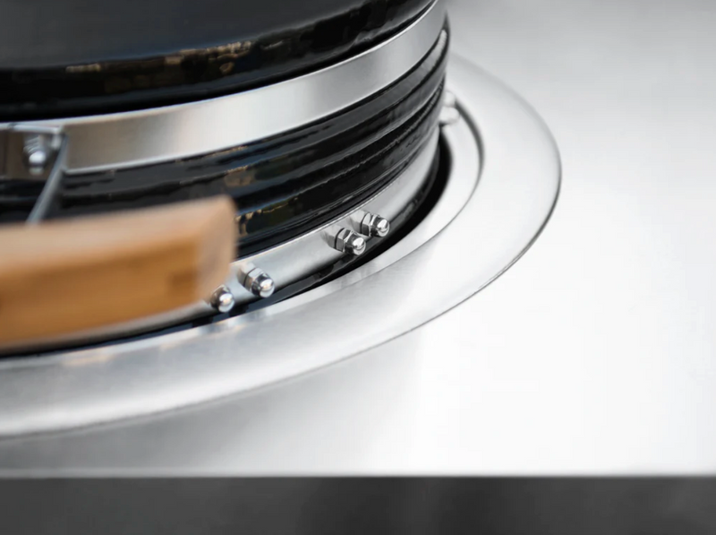 Outdoor Kitchen Stainless Steel 3 Piece Cabinet Set with 3-Drawer, Bar and Kamado Cabinet