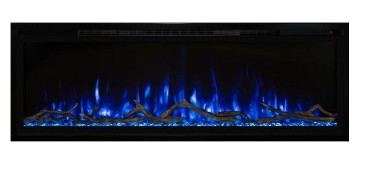 Modern Flames 60" Spectrum Slimline Wall Mount/Recessed Electric Fireplace