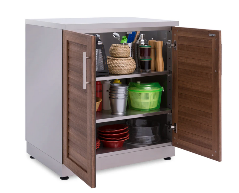 Outdoor Kitchen Stainless Steel Grove Double door + 3-Drawer + Sink Cabinet