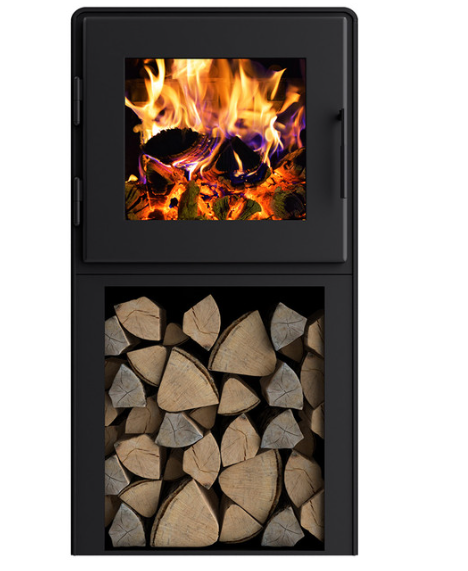 Nova 2500 Square Direct Vent Freestanding Wood Burning Stove