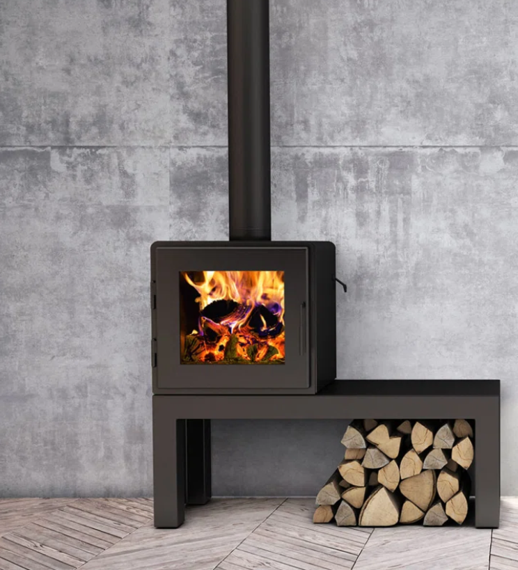 Nova 1500 Freestanding Wood Burning Stove Bench
