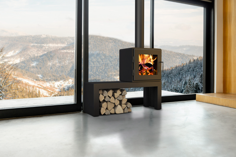 Nova 1500 Freestanding Wood Burning Stove Bench
