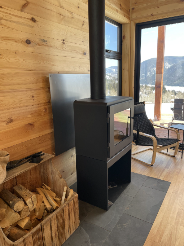 Nova 1500 Square Direct Vent Freestanding Wood Burning Stove