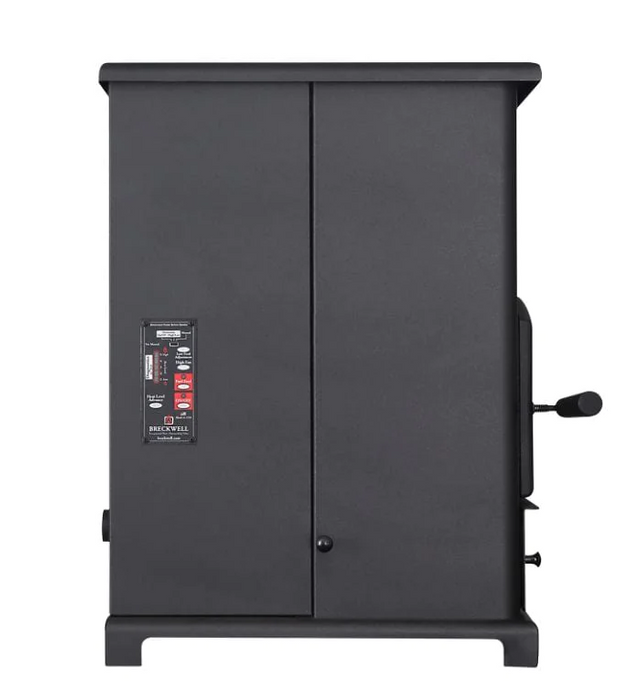 Breckwell 23" BIG E Pellet Stove with Black Door and Ashpan SP1000