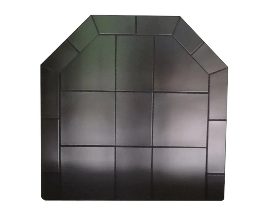 Diamond Hearths Standard Or Corner Hearth Pad - Traditional Edge- Type I - Standard-Black Knight