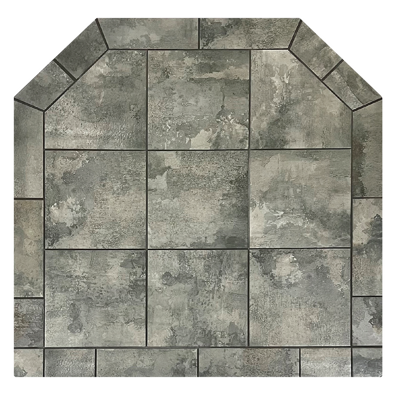 Diamond Hearths Standard Or Corner Hearth Pad - Traditional Edge- Type I - Najavo Nero