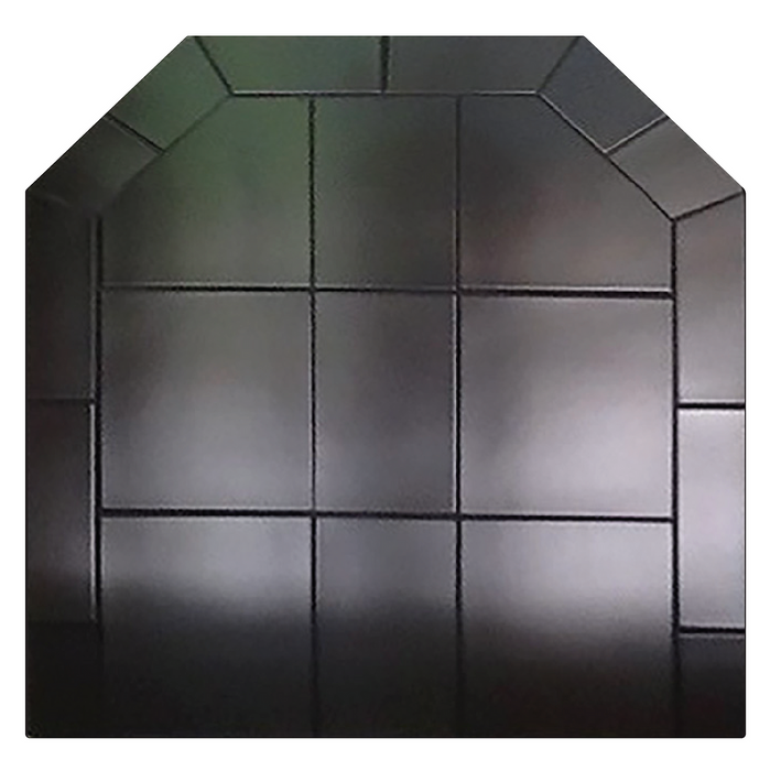 Diamond Hearths Standard Or Corner Hearth Pad - Traditional Edge- Type I - Standard-Black Knight