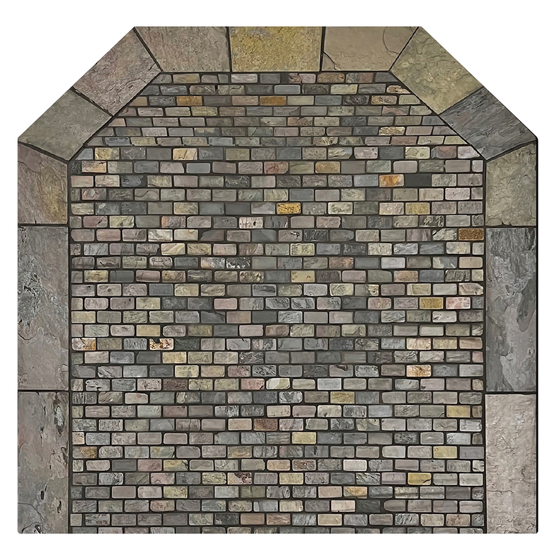 Diamond Hearths Standard Or Corner Hearth Pad - Traditional Edge- Type I - Western Flagstone