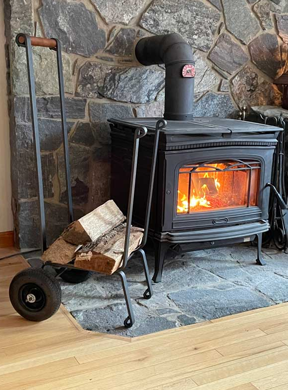 BIG WHEEL FIREWOOD CART