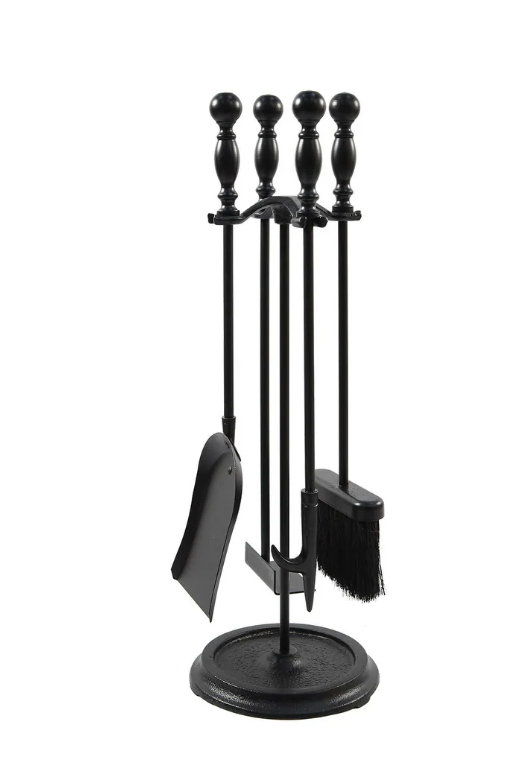 Minuteman International X870942 Bolton 5 Piece Fireplace Stove Tool Set, Black - 15