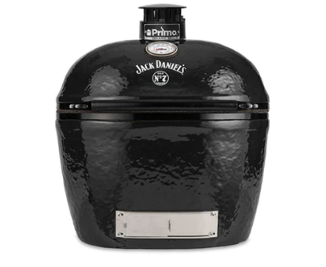 Primo CXLHJ Jack Daniel's Edition Extra Large Oval Ceramic Charcoal Kamado Grill Head