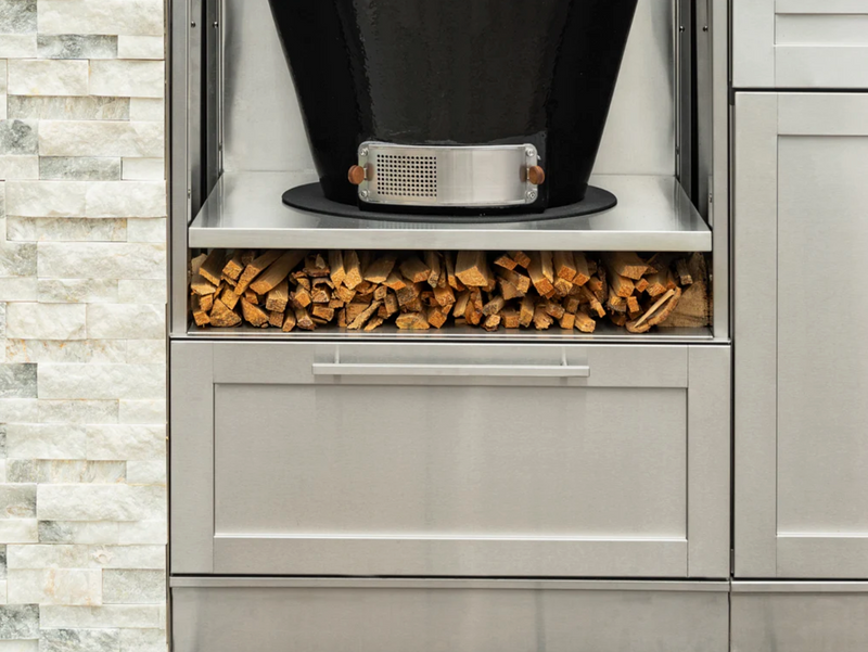 Outdoor Kitchen Signature Series 6 Piece Cabinet Set with Kamado Cabinet with Kamado