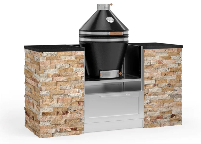 Outdoor Kitchen Signature Series 6 Piece Cabinet Set with Kamado Cabinet with Kamado