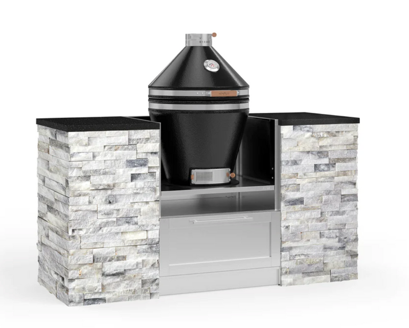 Outdoor Kitchen Signature Series 6 Piece Cabinet Set with Kamado Cabinet with Kamado