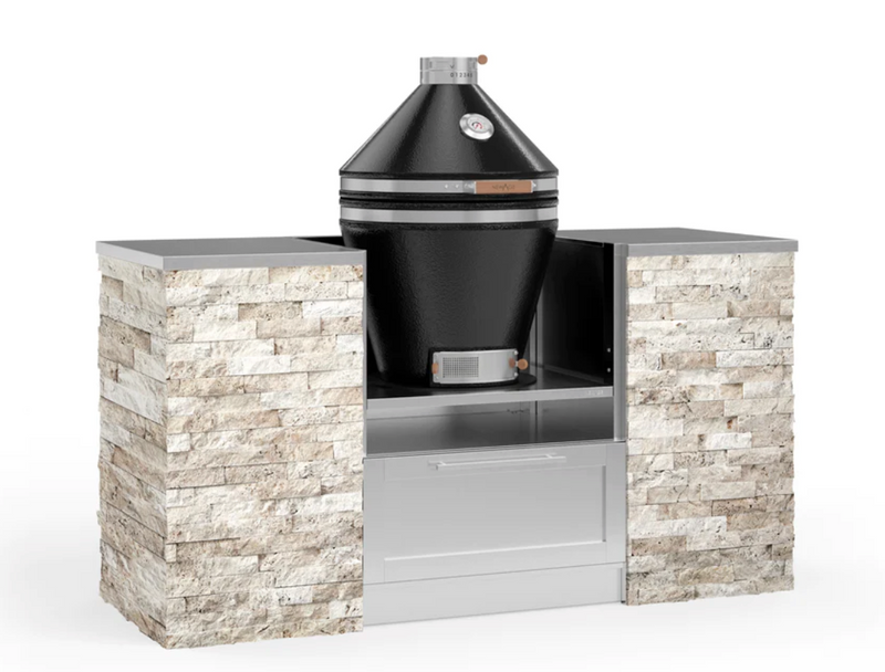 Outdoor Kitchen Signature Series 6 Piece Cabinet Set with Kamado Cabinet with Kamado