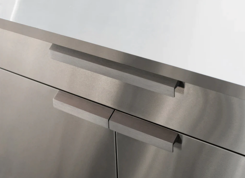 Outdoor Kitchen Stainless Steel 6 Piece Cabinet Set with 2-Door, Bar, Corner and Kamado Cabinet