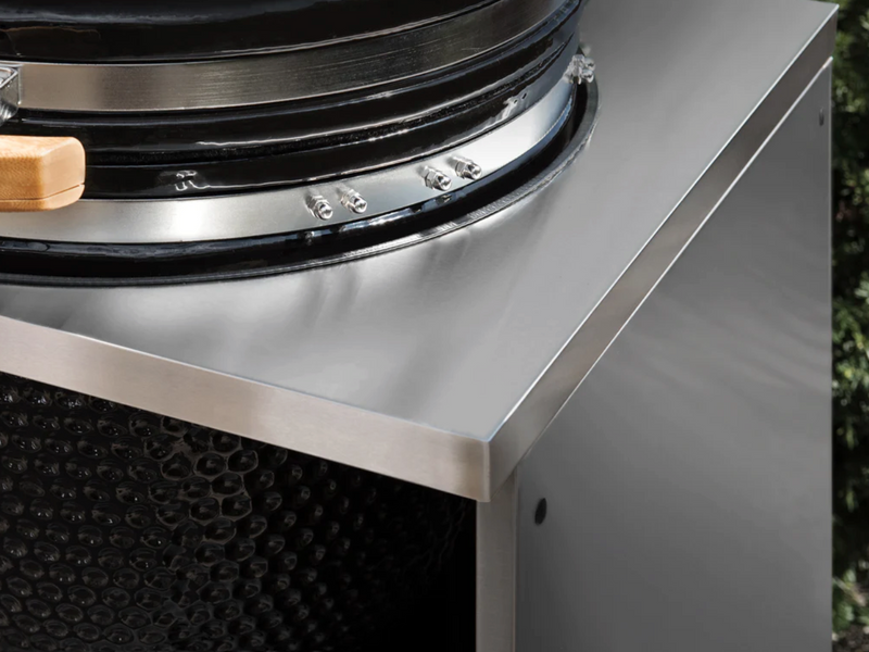 Outdoor Kitchen Stainless Steel 6 Piece Cabinet Set with 2-Door, Bar, Corner and Kamado Cabinet