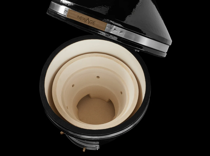 Outdoor Kitchen Stainless Steel 4 Piece Cabinet Set with 3-Drawer, Bar and Kamado Cabinet + Kamado + Countertop