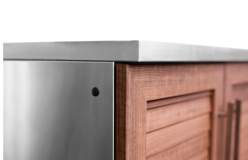 Outdoor Kitchen Grove Stainless Steel 6 Piece Cabinet Set with 2-Door, Bar, Corner and Kamado Cabinet