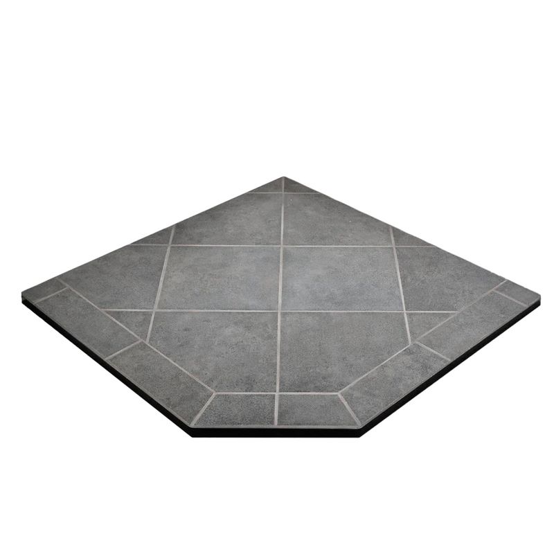 COMFORTBILT CORNER HEARTH PAD - MILL BLACK