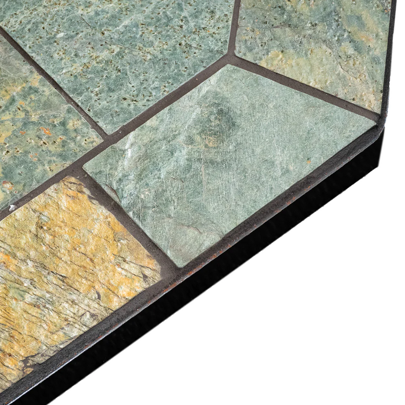 COMFORTBILT CORNER HEARTH PAD - NATURAL SILVER SLATE