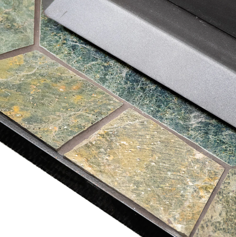 COMFORTBILT CORNER HEARTH PAD - NATURAL SILVER SLATE